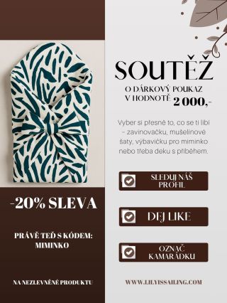 🎁 SOUTĚŽ o dárkový poukaz v hodnotě 2 000 Kč pro jednoho z vás. Aktuálně probíhající 20% sleva pro všechny! 🎁 ⁠ Na e-shopu...