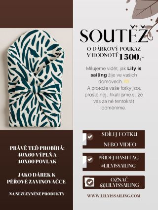 🎁 SOUTĚŽ o voucher 1 500 Kč 🎁 Milujeme vidět, jak Lily is sailing žije ve vašich domovech. 🫶 A protože vaše fotky jsou...